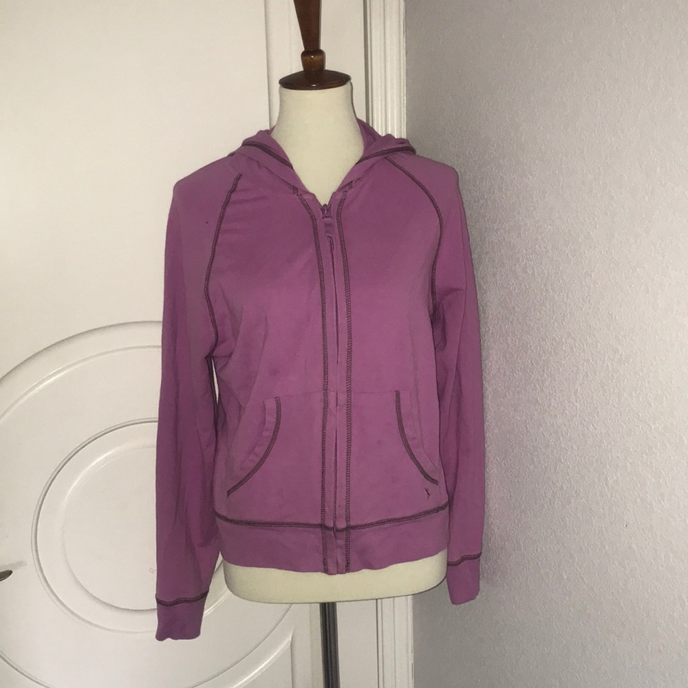 Danskin pink zip up hoodie with pockets